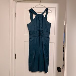 David’s bridal satin with pockets dress